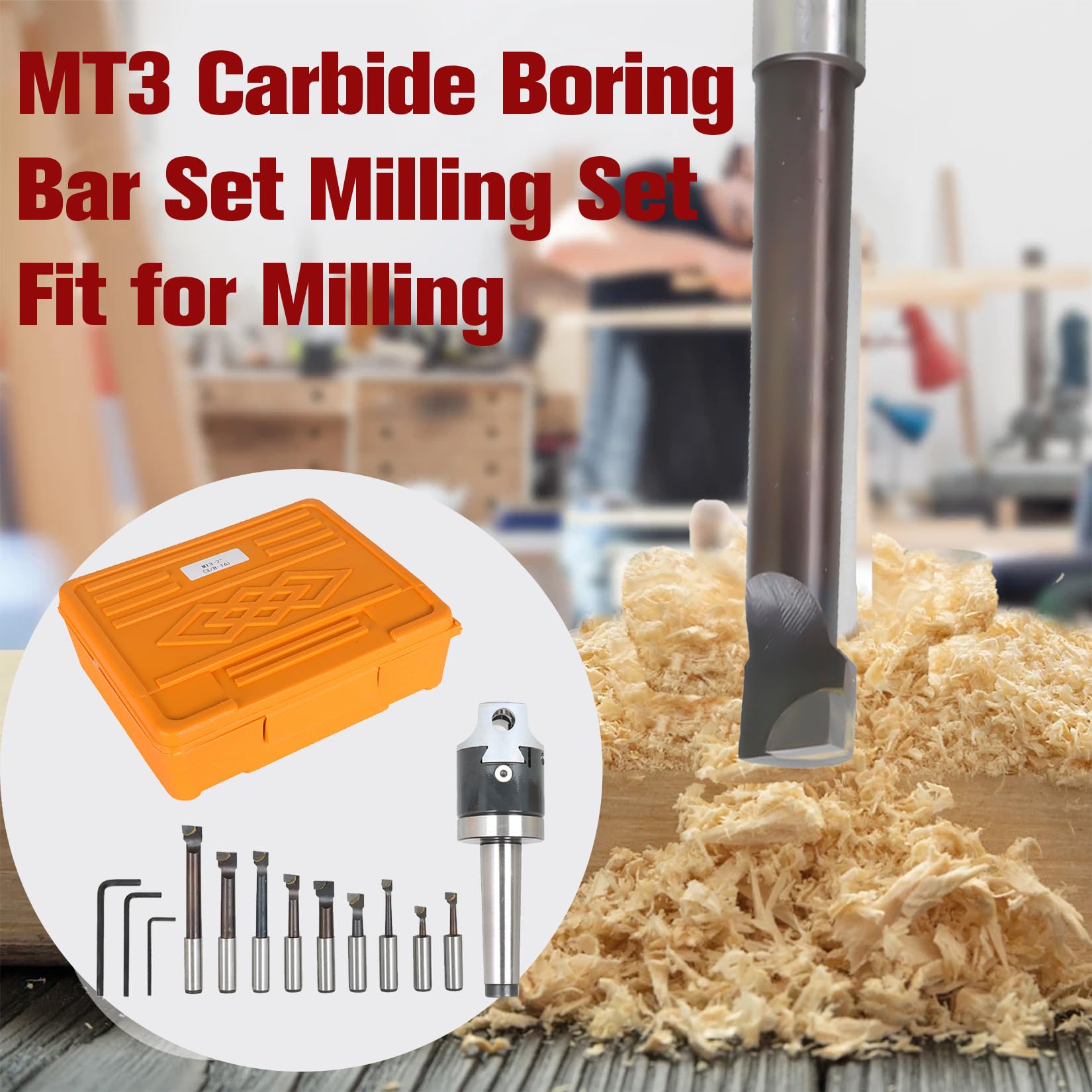 Boring Drill Bit - findmall MT3 Carbide Boring Bar -6