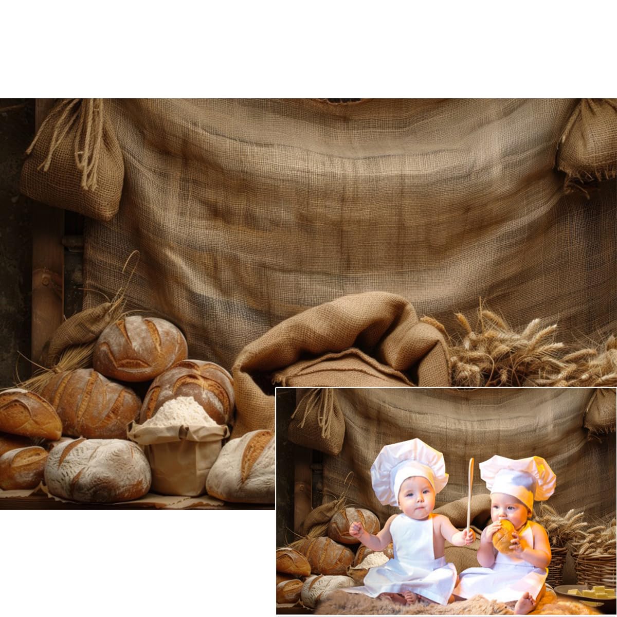 Photography Backdrop 5x3ft Kitchen Backdrop Vintage Bakery Baking ...