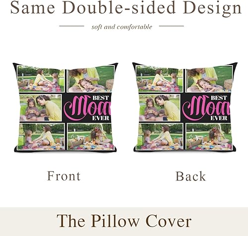 Miniatura 3 de Fundas de almohada personalizadas con fotos para la mejor mamá del mundo, regalos para el día de la madre, aniversario, cumpleaños, funda de