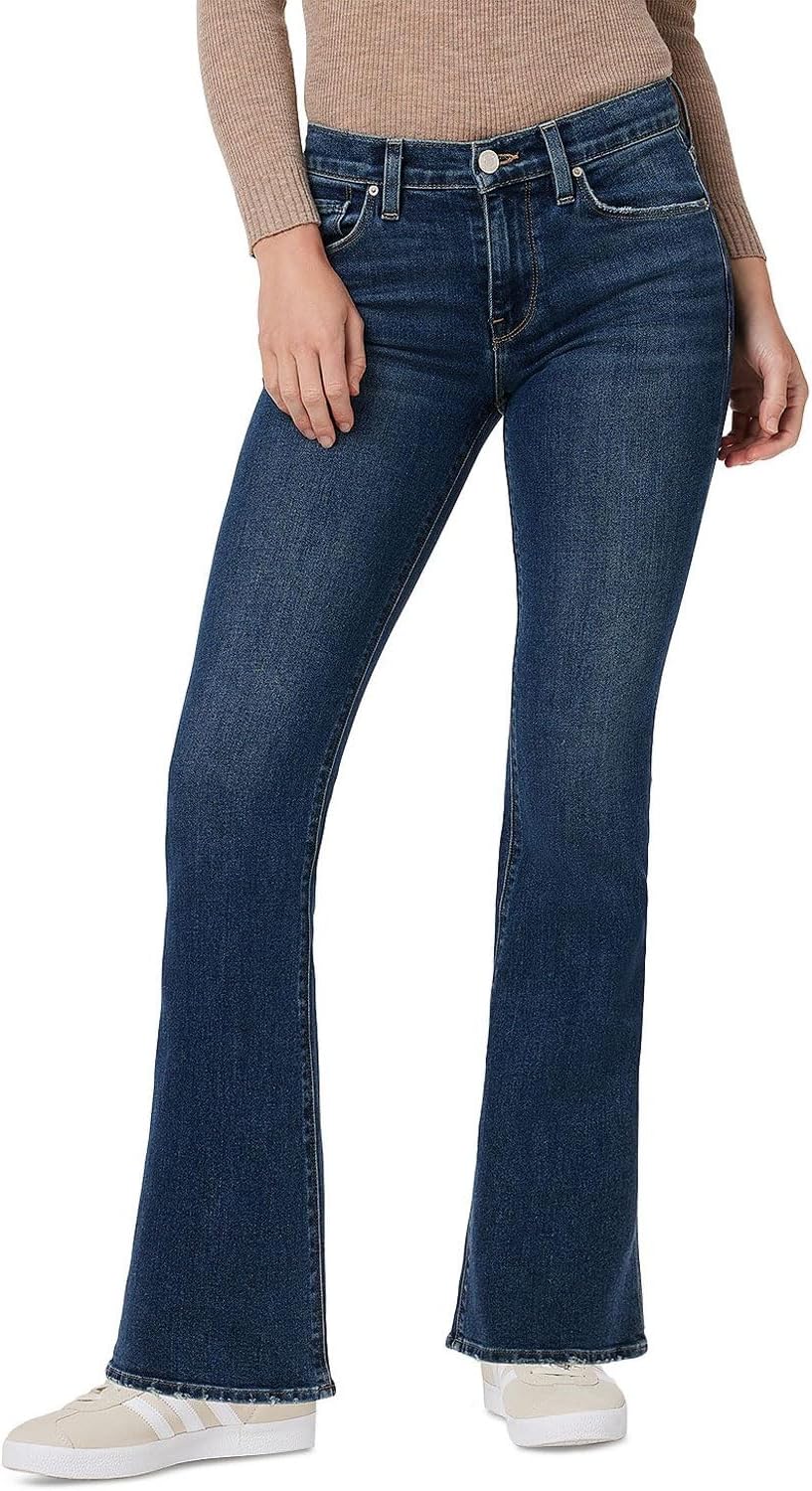 HUDSON Women's Nico Mid Rise Bootcut Jean Barefoot Length 23 Message