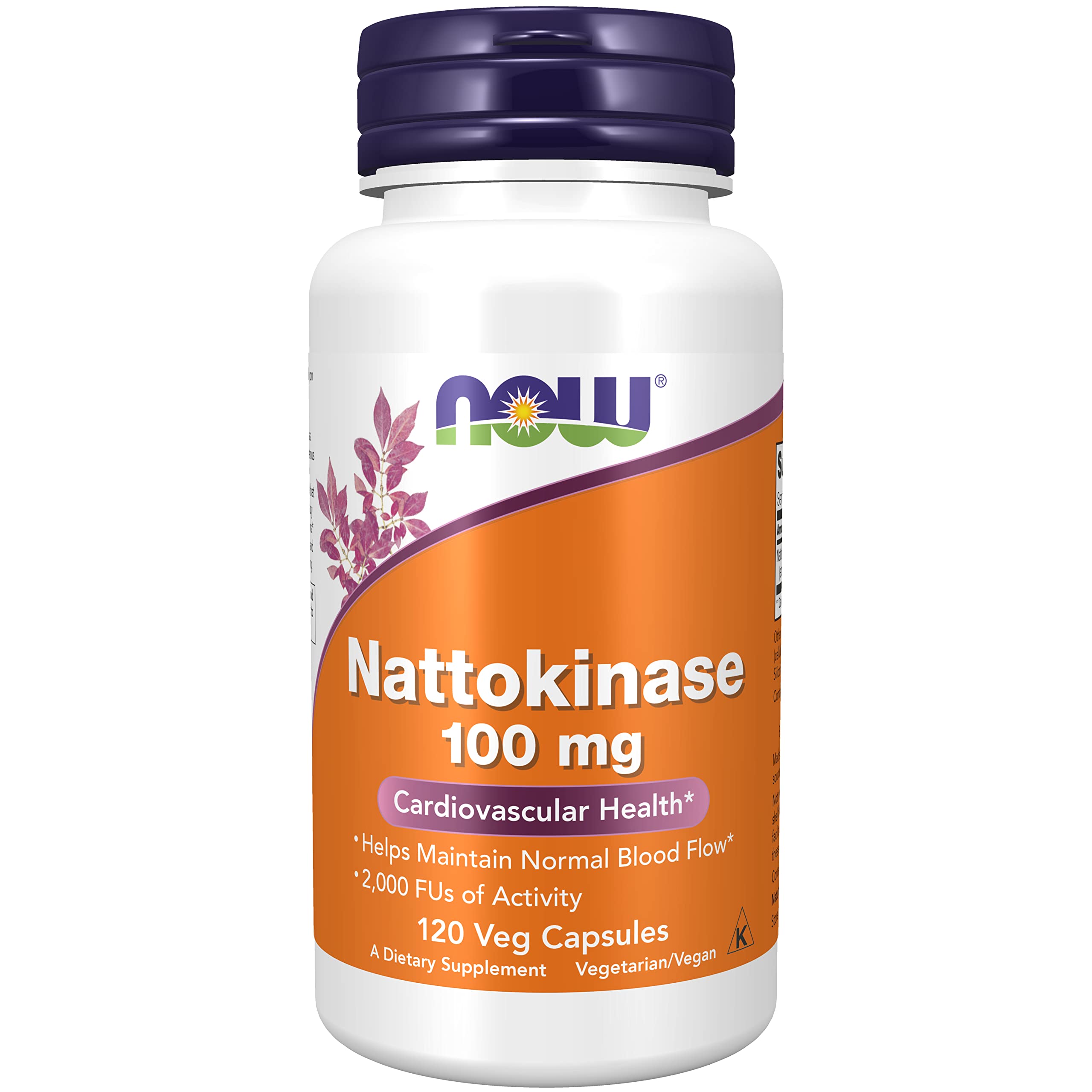 Amazon.com: NOW Foods Nattokinase 100 mg 120 VegiCaps (Pack of 2