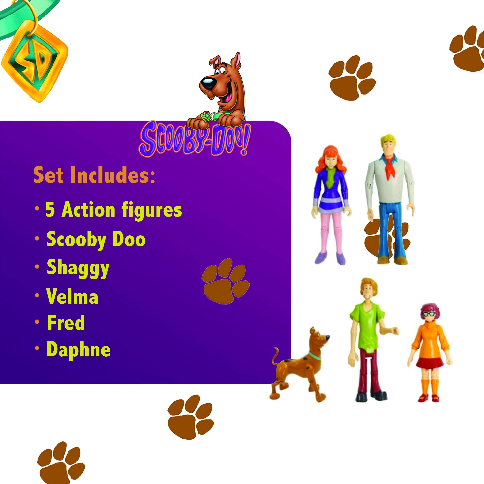 5 Boîtes De Figurines Scooby-Doo Mystery Mates - Avec Gel Gluant, Neuves Scellées