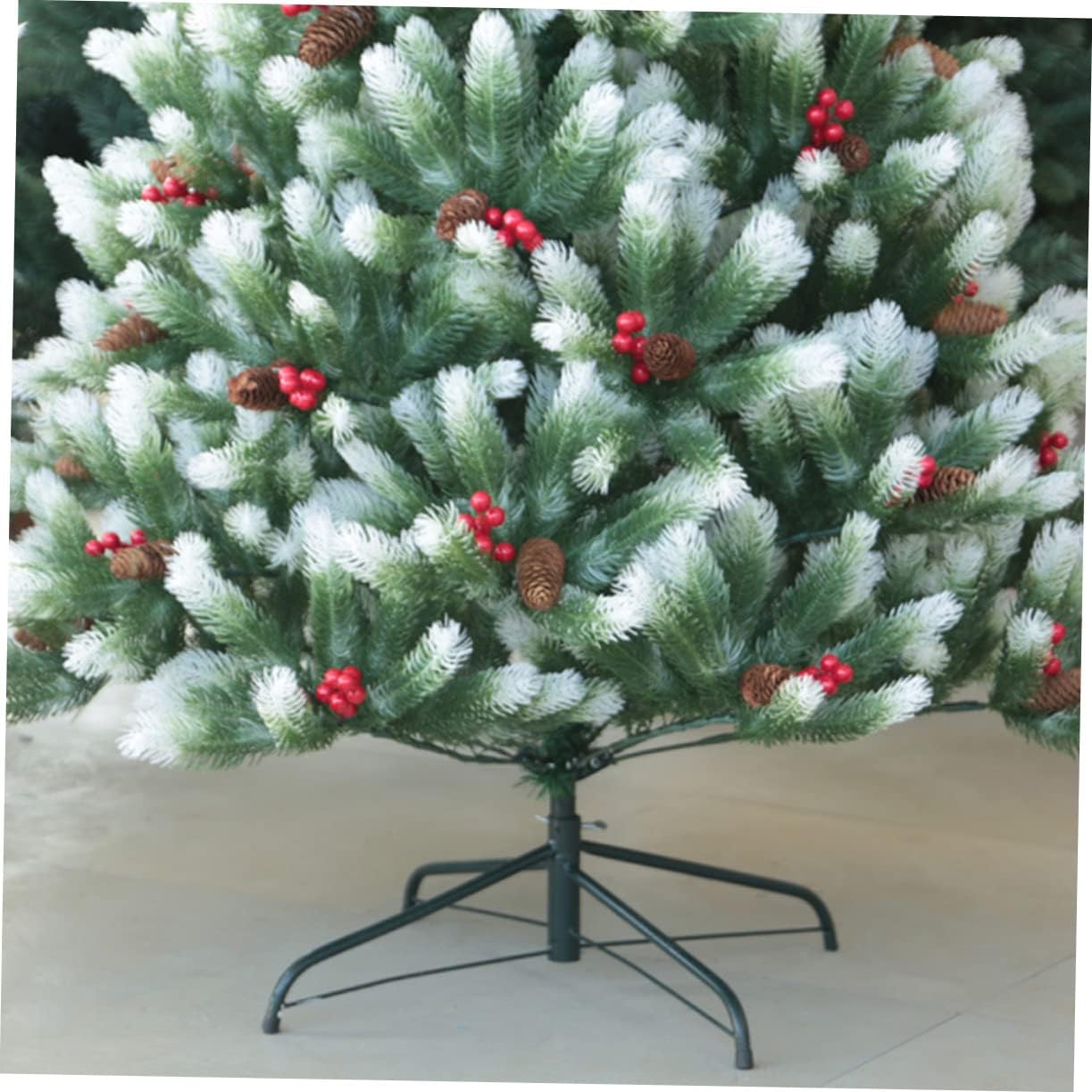 2pcs Metal Christmas Tree Holders Varnish Brackets for Easy Assembly Stands for Secure Xmas Tree Support and Decoration