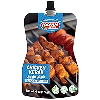 Vista 11 de Adonis - Pollo Shawarma Quick Marinade, 6 oz (170g), marinada líquida lista para usar