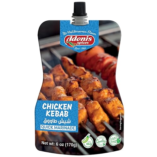Miniatura 1 de Adonis - Adobo rápido de pollo Kebab, 6 oz (170 g), adobo de condimento líquido listo para usar