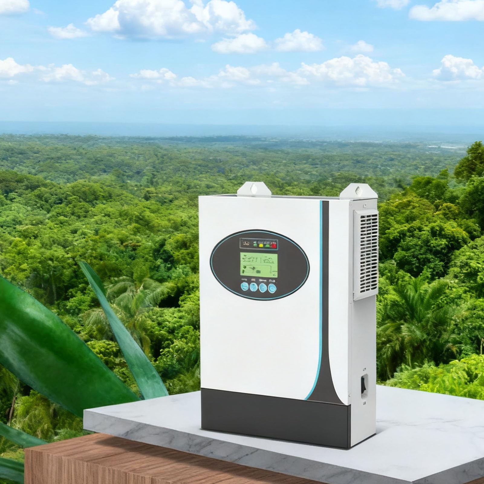 Uscita Efficiente a Onda Sinusoidale Pura con Inverter Solare Ibrido Off-grid per Siti Industriali Domestici e Scolastici Potenza 1,2 KW