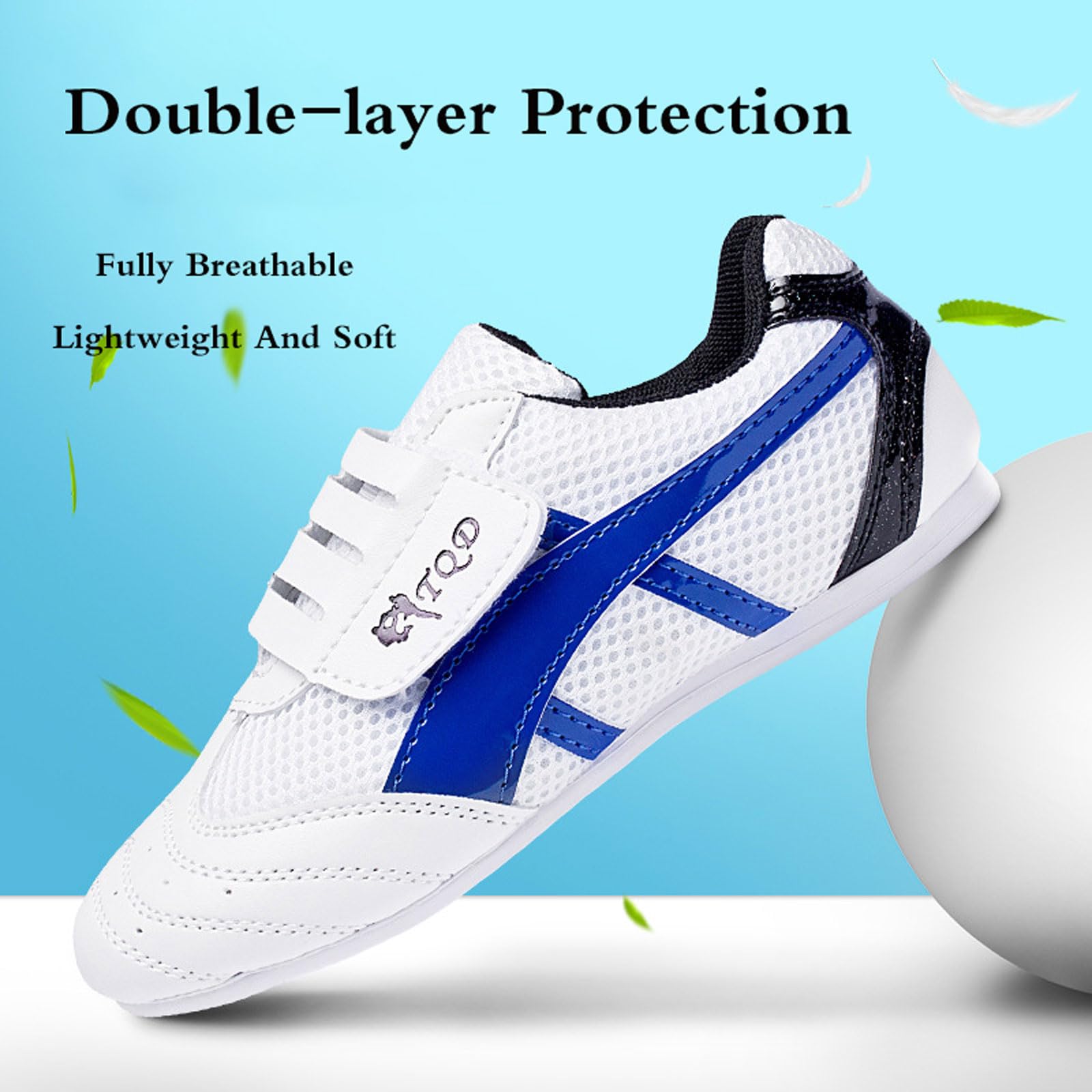 Zapatos de Taekwondo,Zapatos de Entrenamiento de Karate,Zapatos de Taichi Kung fu,No se deforma fácilmente,Antideslizante,Respirable,Fresco y Seco,para Taekwondo,Boxeo,Karate,Kung Fu.