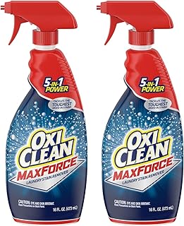 OxiClean Max Force Laundry Stain Remover Spray 16 Ounce - 2 pack