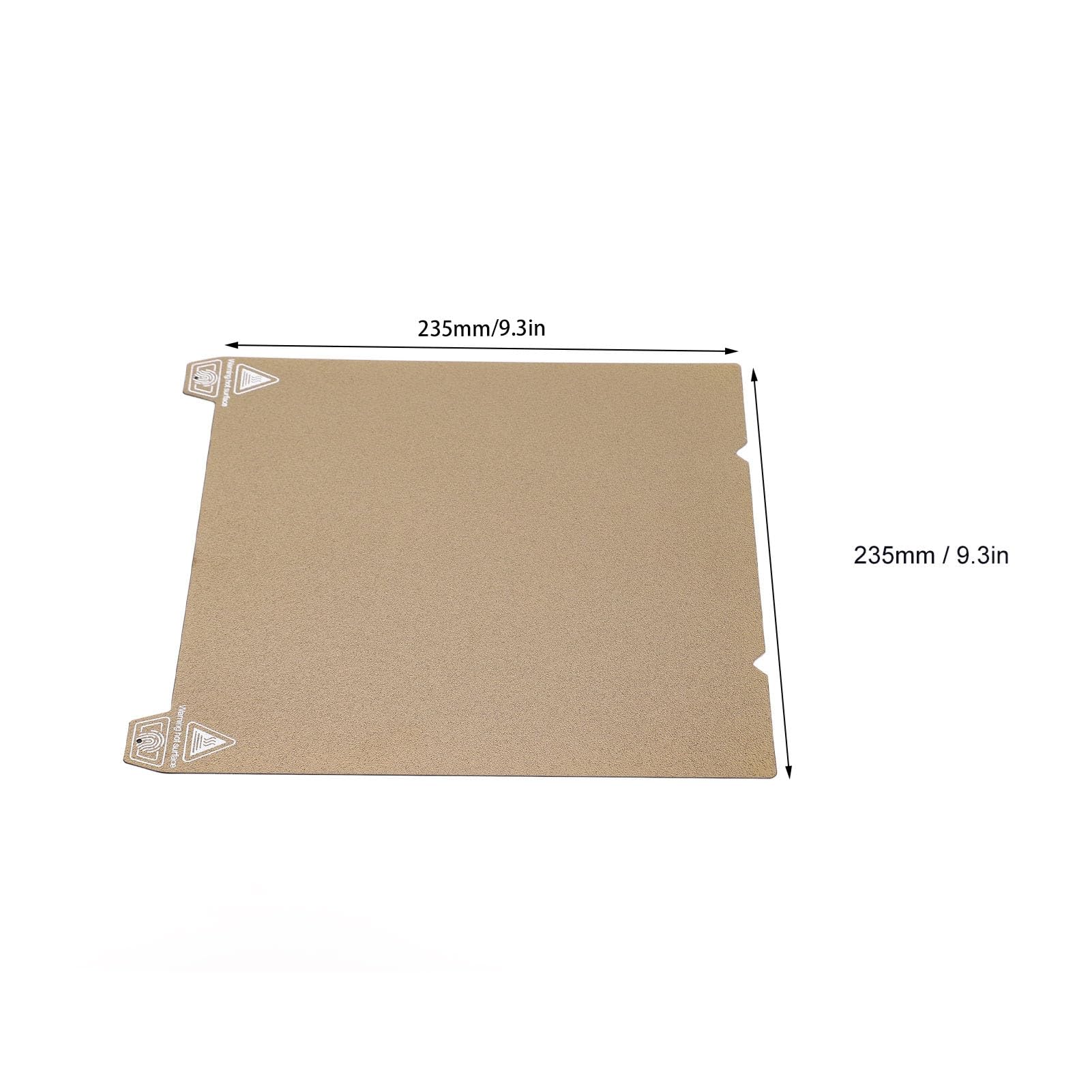 Foglio PEI per Stampa 3D, Piastra Magnetica per Stampa 3D 235x235mm per Creality K1, per Ender 5 S1, Piastra in Lamiera di Acciaio per Molle con Letto Riscaldato Flessibile