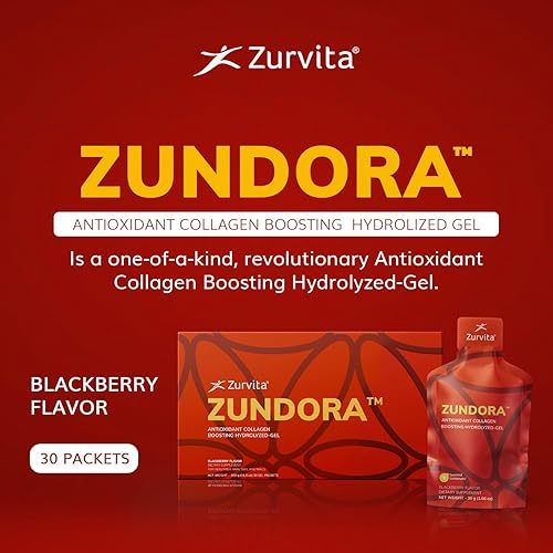 Miniatura 3 de Zurvita - Colágeno Zundora - Revolucionario gel hidrolizado para un cabello, piel y uñas saludables - Impulso de belleza con verisol - Sabor