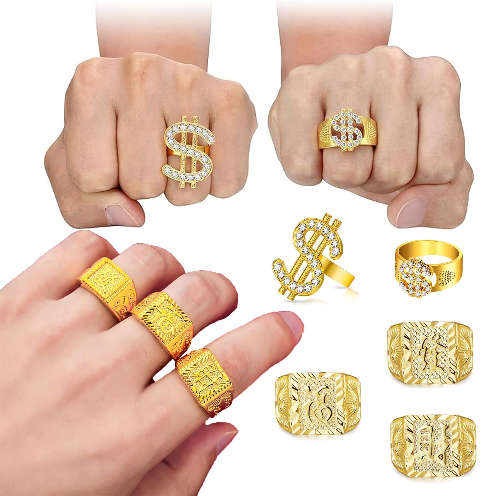 FACATH Hip Hop Costume Accessories kit - Image 4