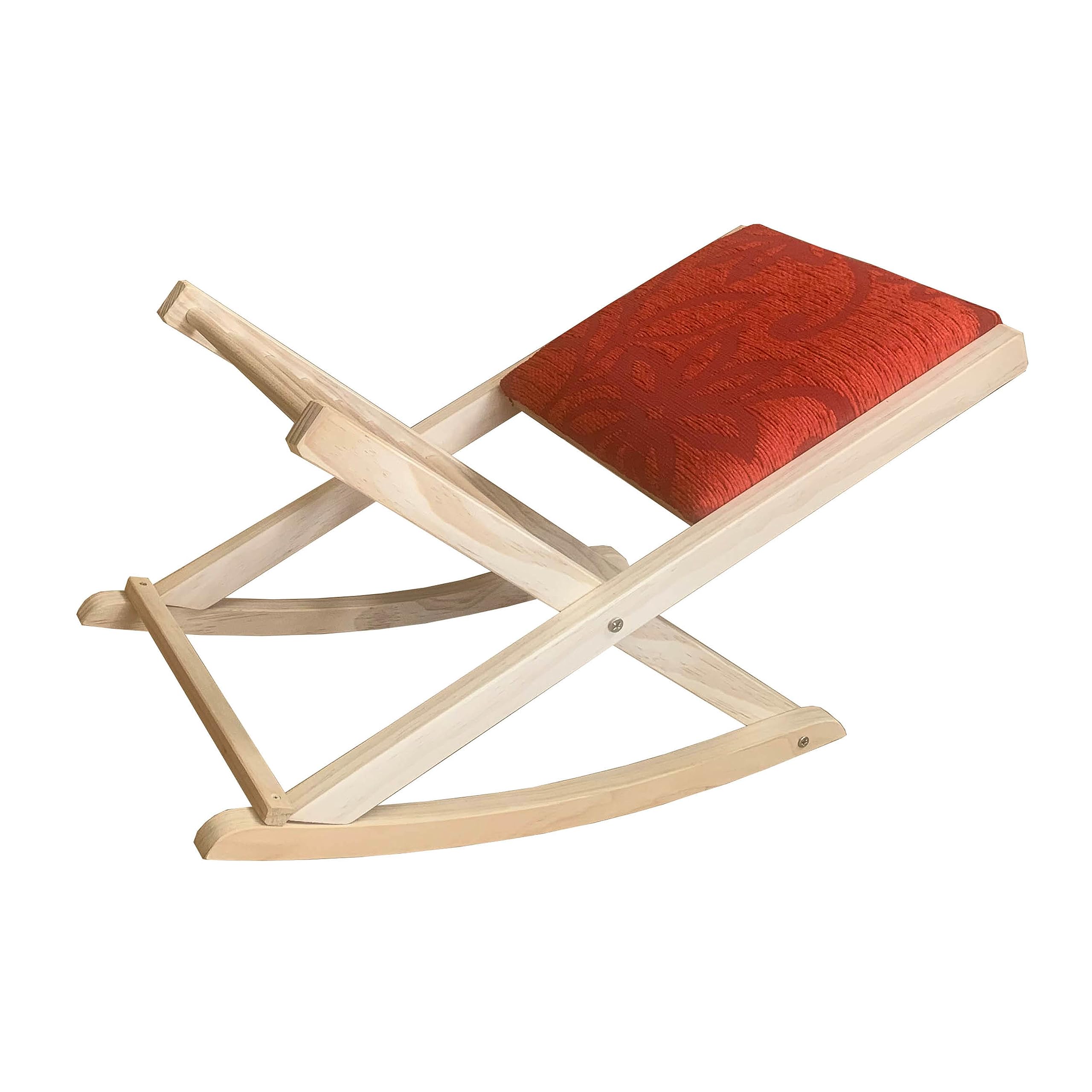 Reposapies plegable madera Haya Rojo