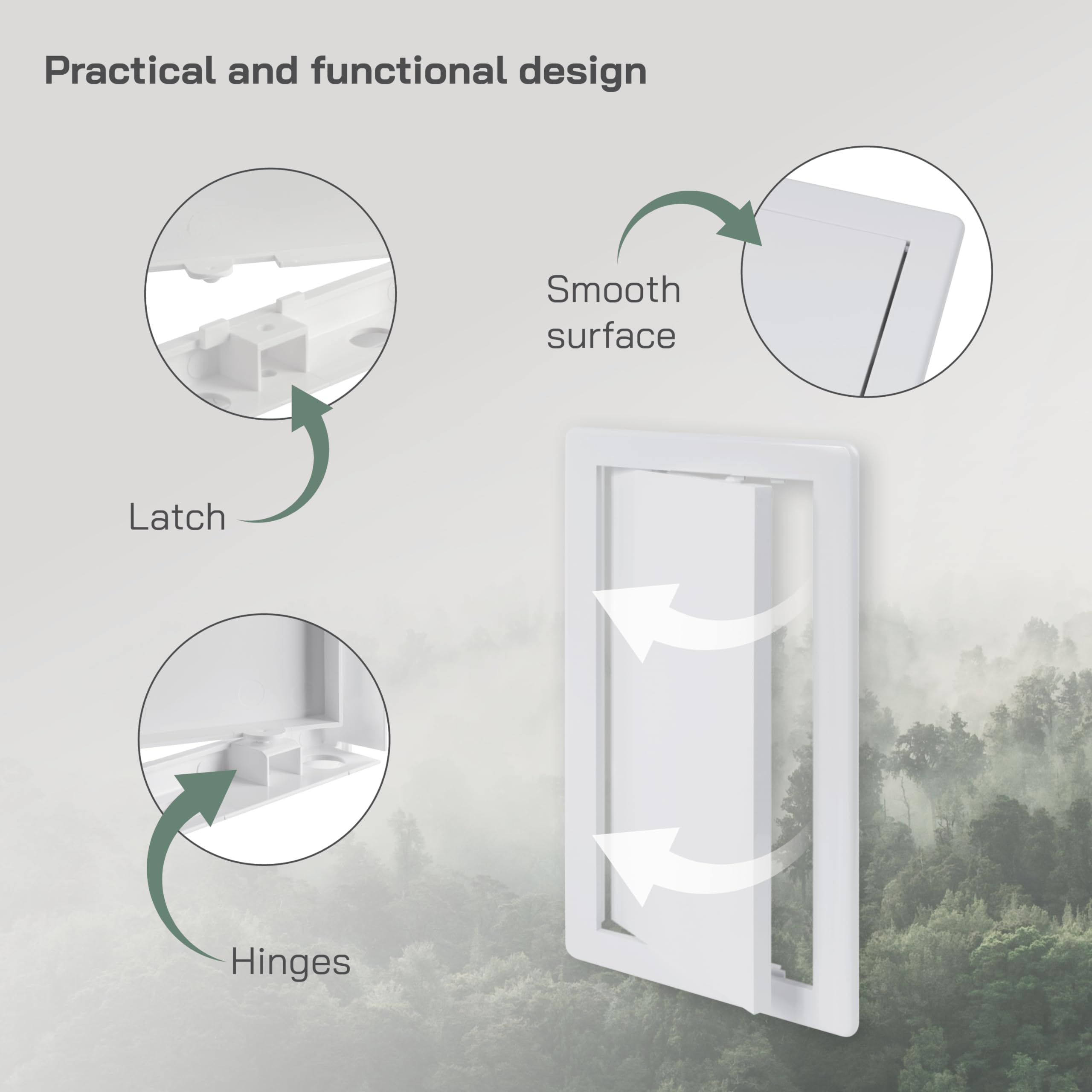 Vent Systems 6 x 12 Inch / 150 x 300 mm (Cut-Out) Access Panel - Image 4