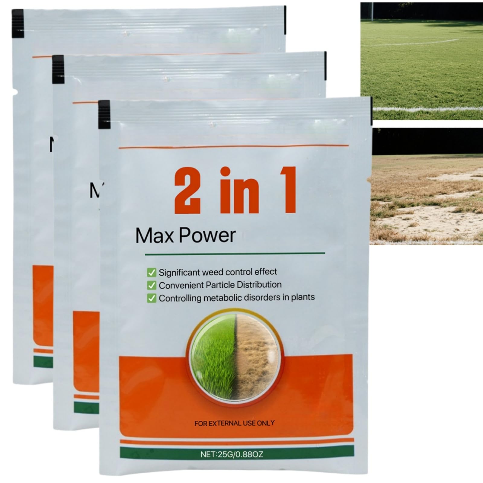 3pcs 2 in 1 Max Power H/erbicide, Fast-Acting Weed control,Controls Resistant Weeds,Action Powerful Concentrated Fast Acting Reaching the Roots