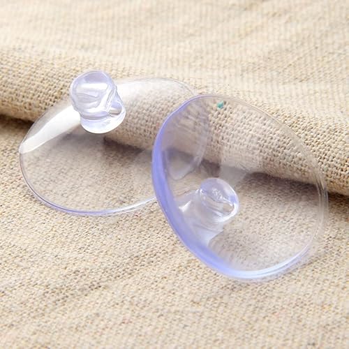 Miniatura 8 de dophee 10 ventosas transparentes de 1.181in1.18 pulgadas para ventana, gancho de pared, cocina, baño, superficie lisa
