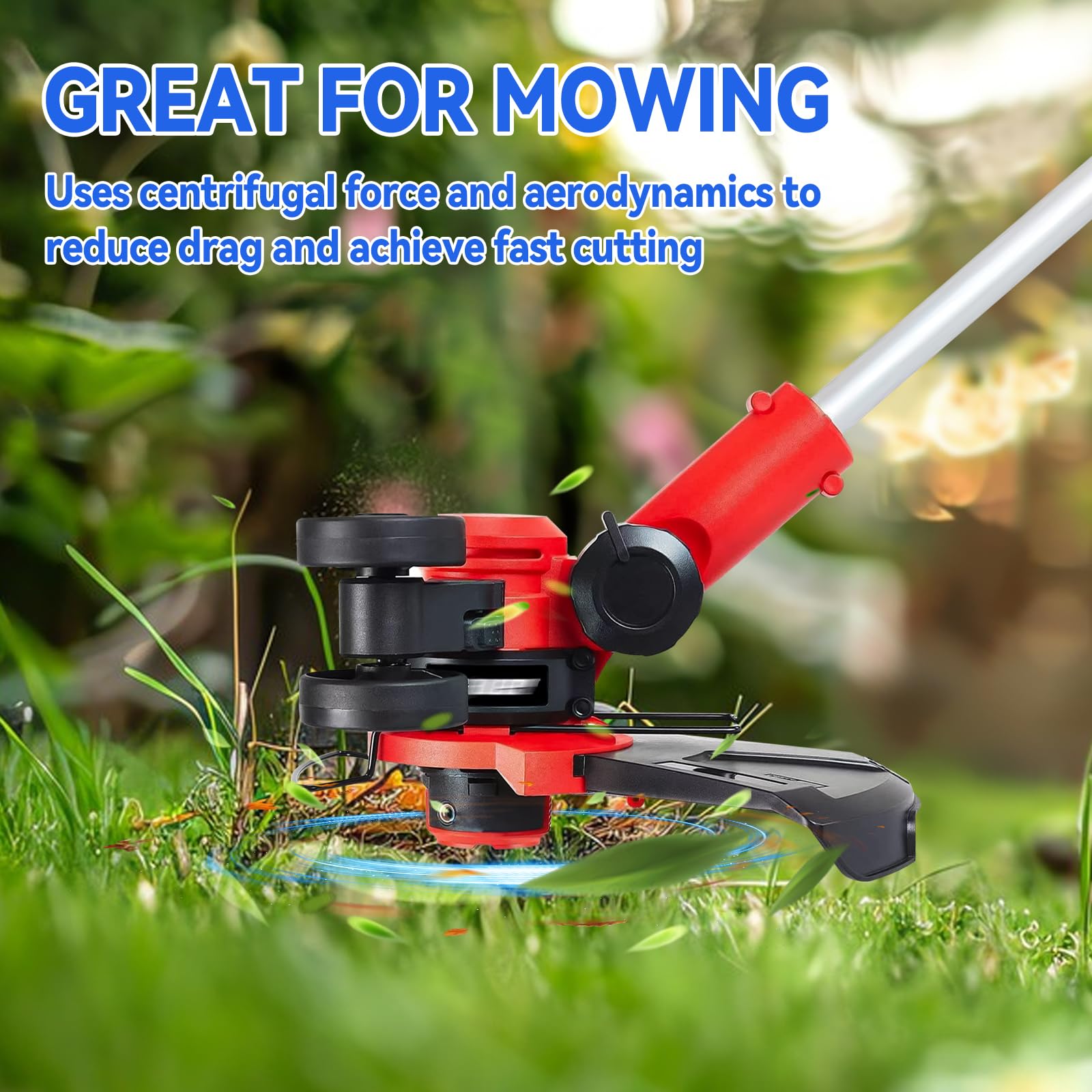 String Trimmer Spool Fit for Harbor Freight Bauer 19115C-B 20V, 10FT  String Trimmer Replacement Spool Line (6 Spools+2 Cap)