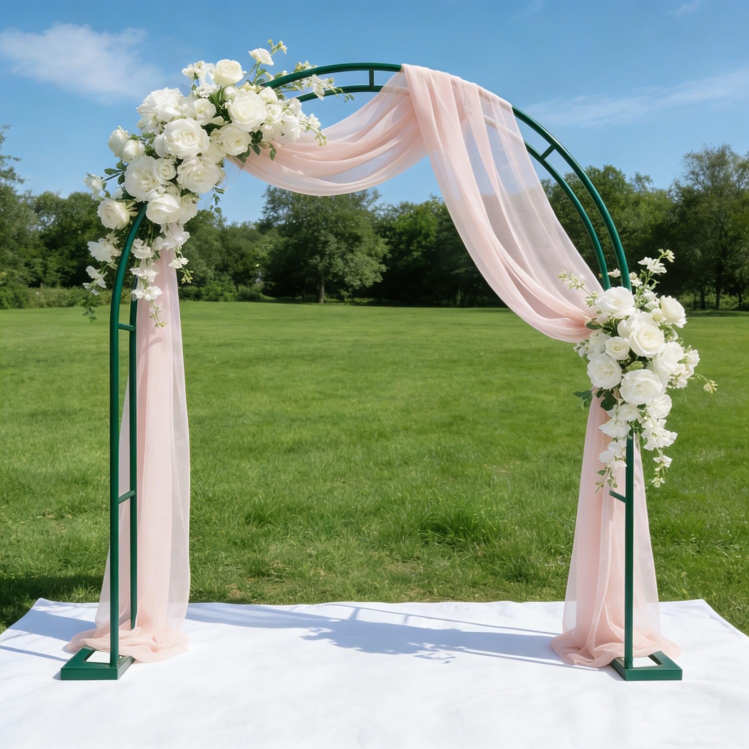 Arche pour plantes grimpantes et ballons avec treillis robuste 119 x 240