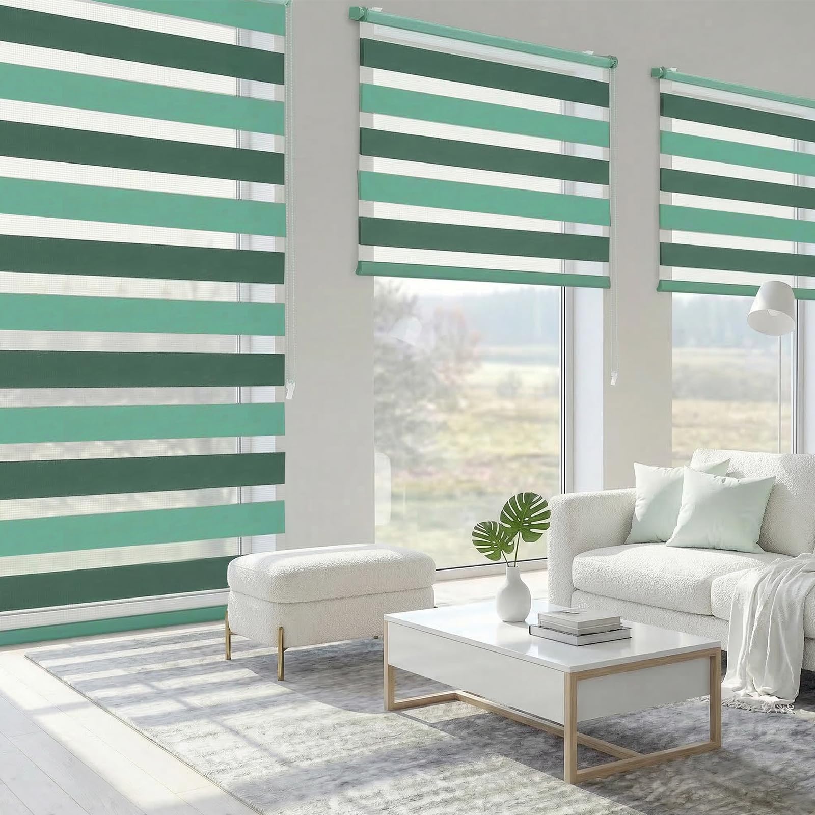 Sekey Doppelrollo Klemmfix ohne Bohren für Fenster – Bild 7