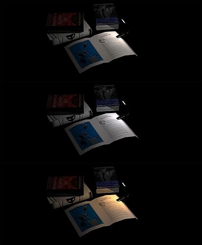 Miniatura 2 de ZYK Luz de libro, 12 LED USB recargable luz de lectura con 3 niveles de brillo para protección ocular lámpara de lectura nocturna