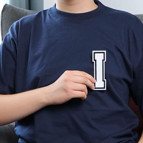 Miniatura 614 de Parches de letras termo-adhesivas de alta calidad – Lindas letras para ropa – Parche universitario para ropa – Letras bordadas de 4 1/2 parches
