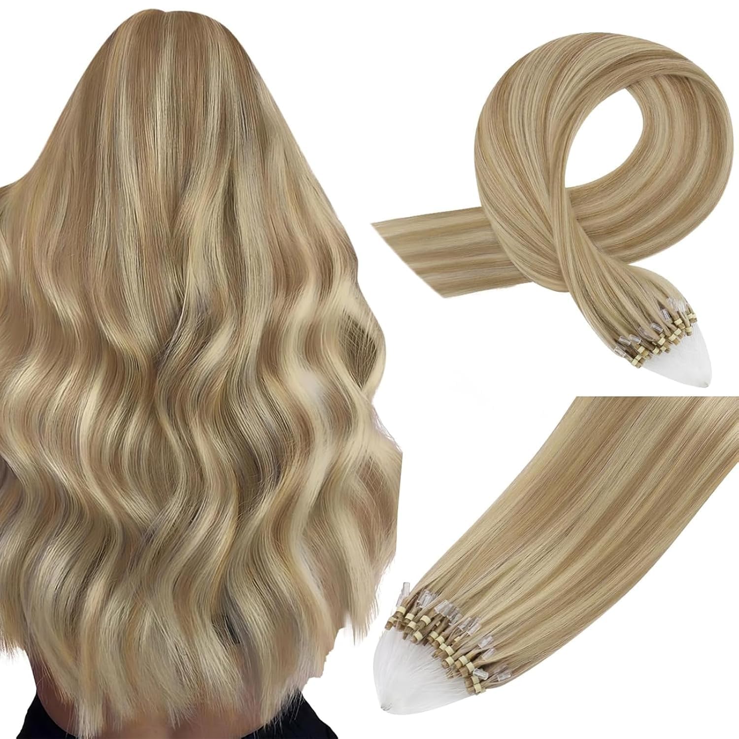 Easyouth U Tip Hair Extensions Brown Keratin Tip Hair Extensions Real Human Hair Darkest Brown Keratin Hair Extension Human Hair with Natural Texture 18Inch 50G 1G/S — view 57