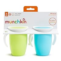Vista 7 de Entrenador Copa Munchkin Miracle 360, 7 onzas, 2 unidades, Verde/Azul