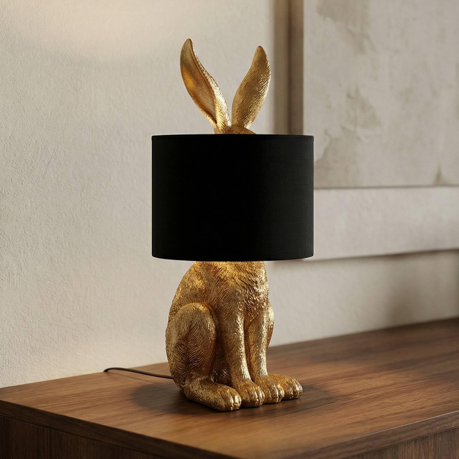 Lindby Lampe à poser Lorentina (Moderne) en Noir Textile e. a. pour Salon & Salle manger (1 lampe,à E27), textile