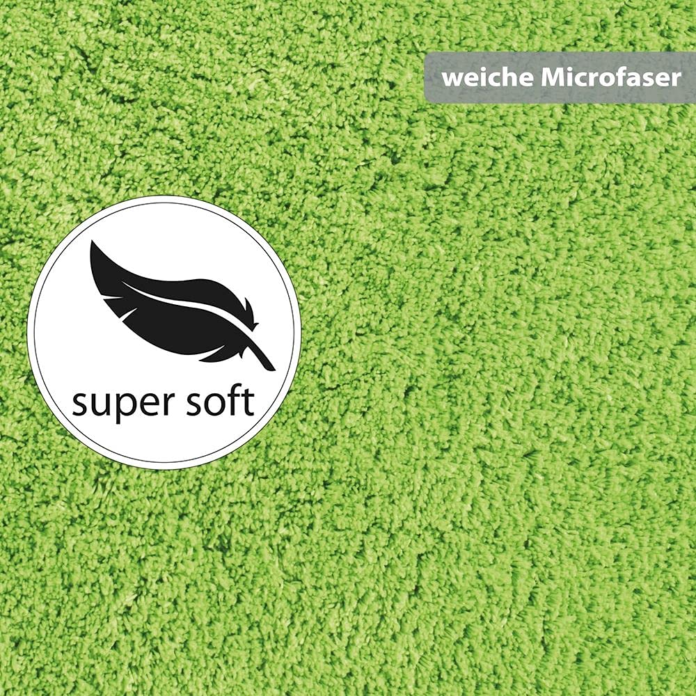 Panasonic® baño (microfibra I Alfombrilla de baño I microfibra ducha Alfombrilla I baño alfombra para cuarto de baño I Lavado Bar I I de secado rápido suelo radiante I color verde, 71 cm rund