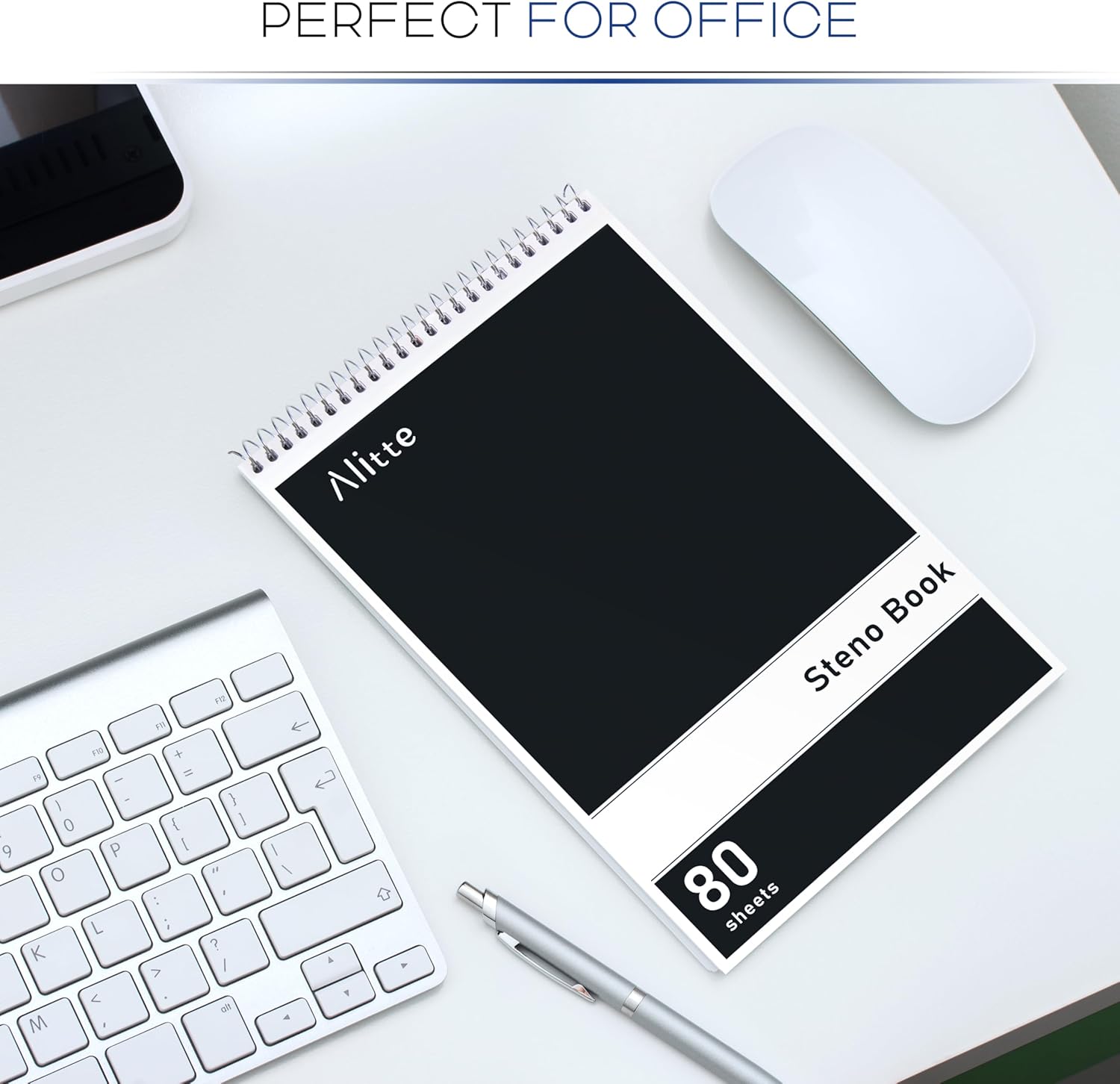 Steno Pads Spiral 6x9-12 Pack Assorted Bright Colors - Perfect for Work, School, and Home Use, Easy Tear-Off Pages, Gregg ruled, White Paper - No Ink Bleeds - 80 Sheets - Image 6