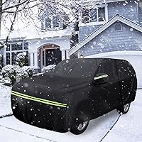 Vista 7 de Fundas impermeables para automóvil de repuesto para Hyundai Kona 2018-2025, 6 capas para todo tipo de clima, ajuste personalizado, con puerta
