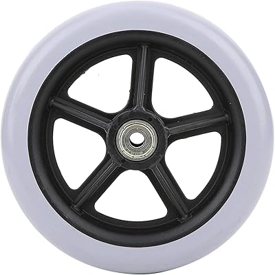 EVTSCAN Latest 6 Inch Wheelchair Front Wheels Replacement Disabled Old People Wheelchair Anti-Slip Rubber Wheels