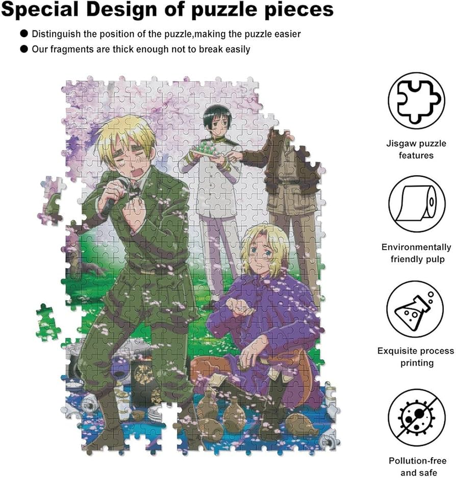 Amazon | ヘタリア ジグソーパズル 70/120/300/500/1000ピース 木製
