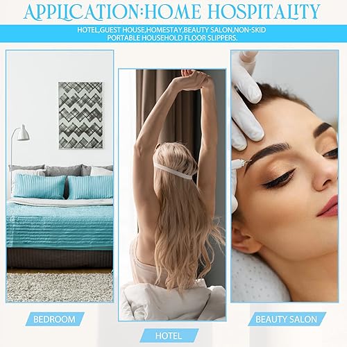 Miniatura 7 de Mepase 90 pares de pantuflas Pedi desechables de espuma a granel spa pedicura sandalias para invitados, mujeres y hombres, suministros de fiesta de