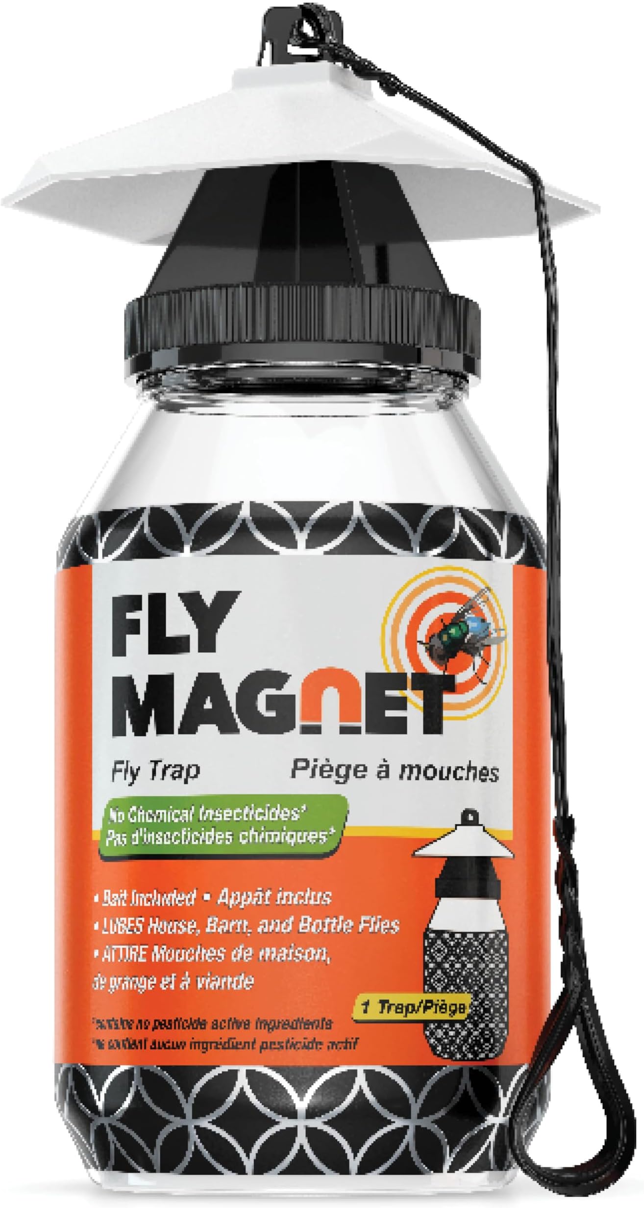 SEWANTA Outdoor Fly Trap Fly Traps Outdoor with Dissolvable Non-Toxic Bait - Fly Repellent for Outdoor Use Only - Controls Flies for Patios, Barns, Ranches Etc. Hanging Fly Traps with Tie Included