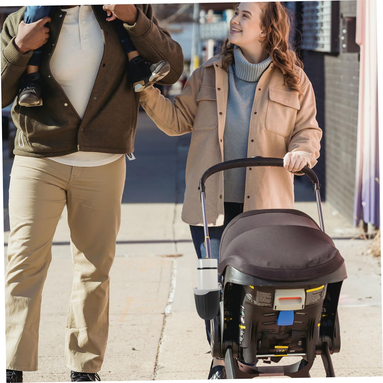 VICASKY 2pièces Support De Gobelet Ajustable Pour Poussette Accessoire Pour Bouteille Et Tasse Pour Nourrir Promenade Classique