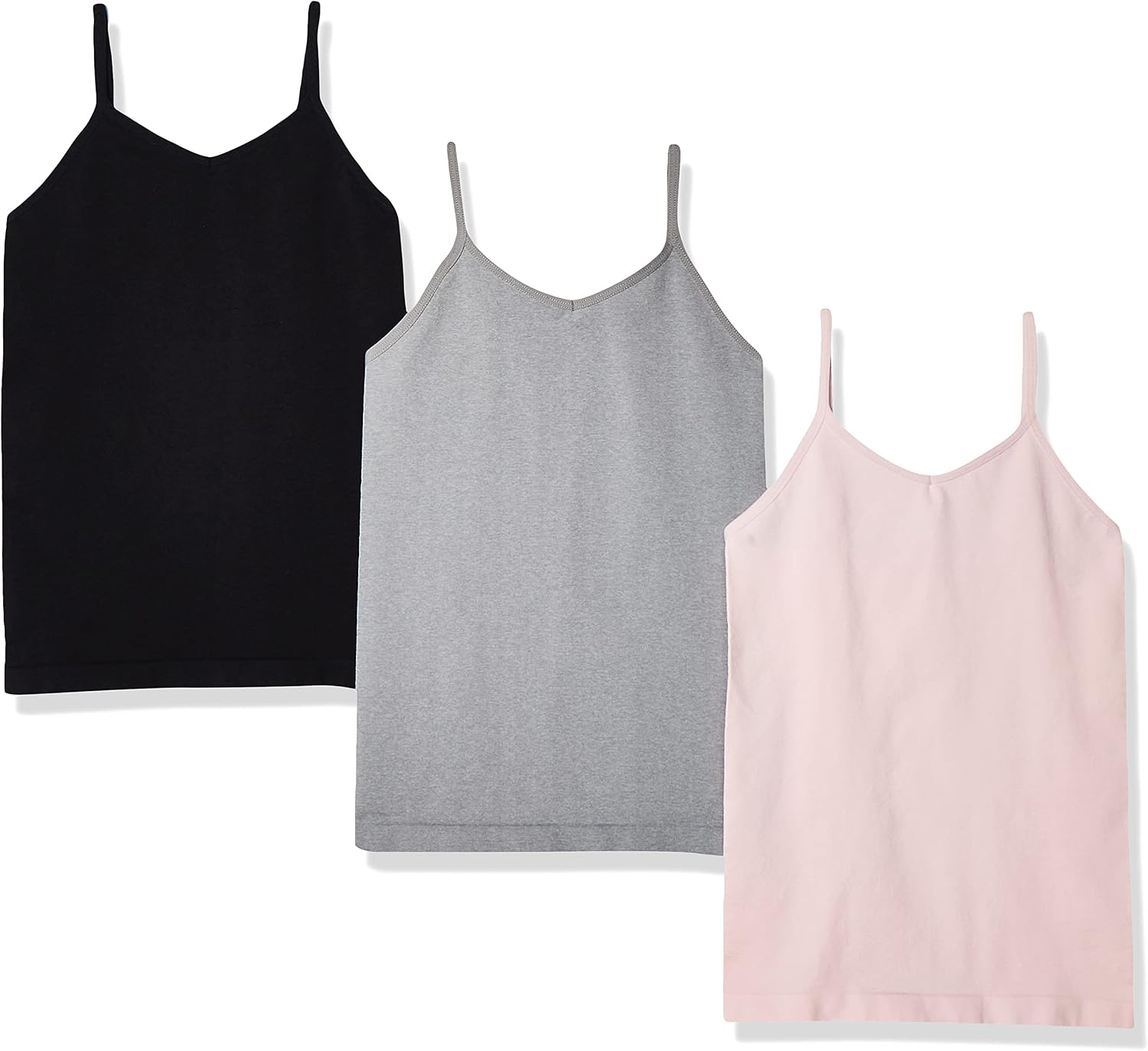 Amazon Essentials Girls and Toddlers' Seamless Camisole, Pack of 3