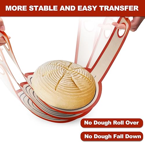 Miniatura 9 de Horno holandés de silicona para pan, la mejor silicona de Japón. Antiadherente y fácil de limpiar, reutilizable, con asas extra largas, forro para