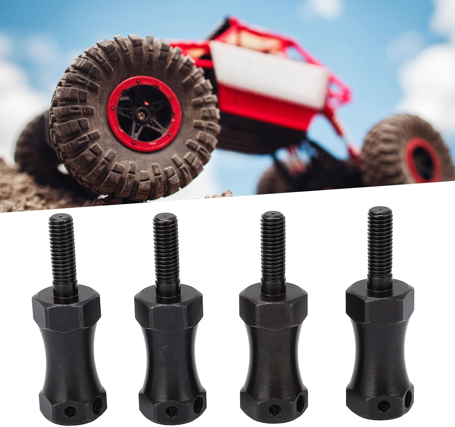 Alomejor RC Car Adapter, Widen Wheelbase 20mm Extension Kit for Various Racing Use RC Enthusiasts Diverse Applications