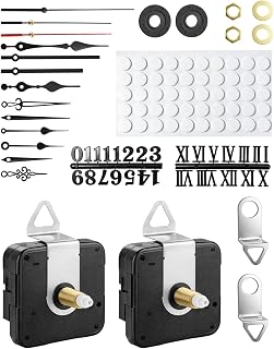 2 Sets High Torque Quartz Clock Movement Replacement Kit, Sweep 2 Motor