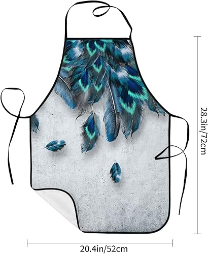 Miniatura 2 de GLOVET Delantales de cocina para mujeres con bolsillos, delantal divertido para mujer, delantal impermeable lindo para cocinar, cocina, chef camarera