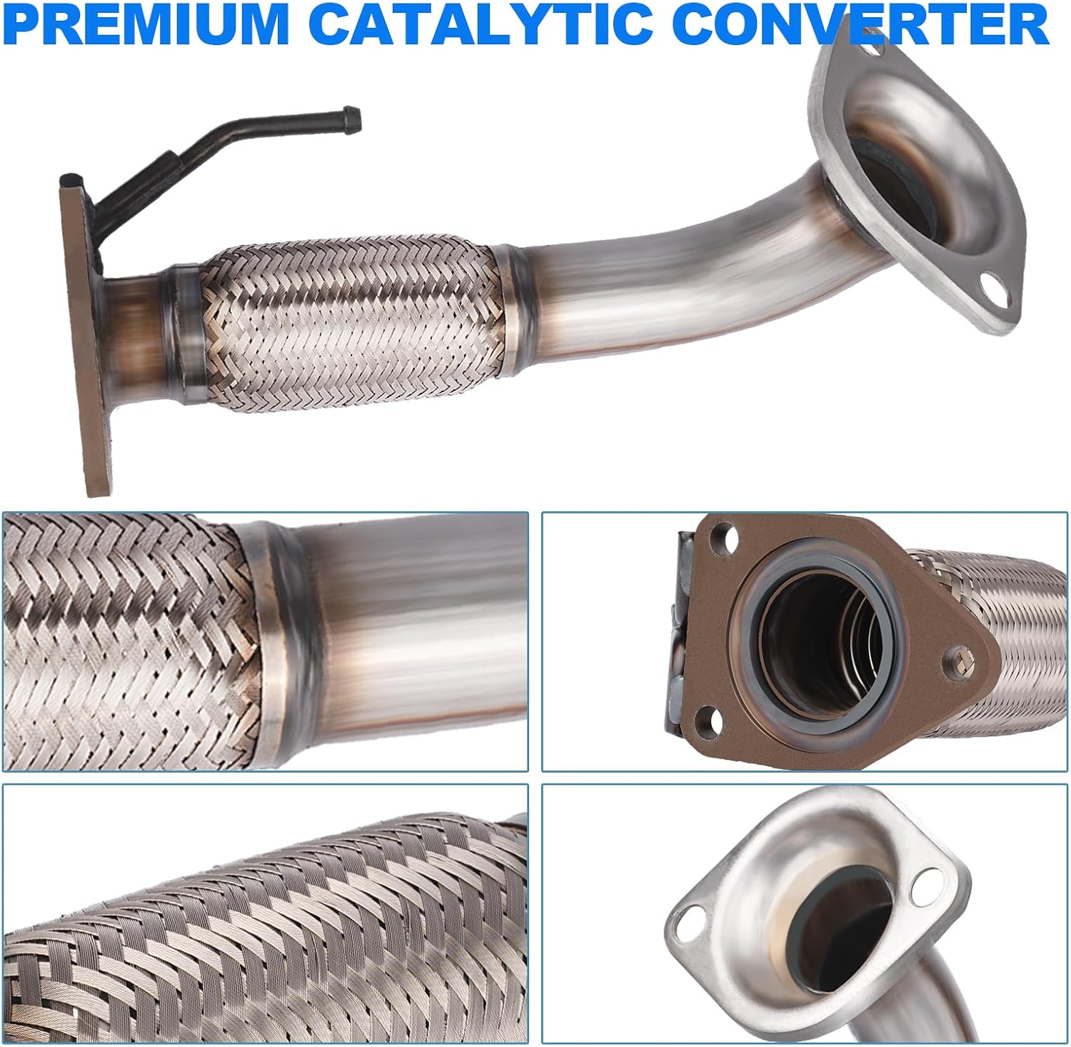 Catalytic Converter High Flow 16436 Replacement for 2008-2012 Accord 2.4L, 2009-2014 TSX 2.4L, Stainless Steel Catalyst Converter EPA Convert Compliant 2 Packs