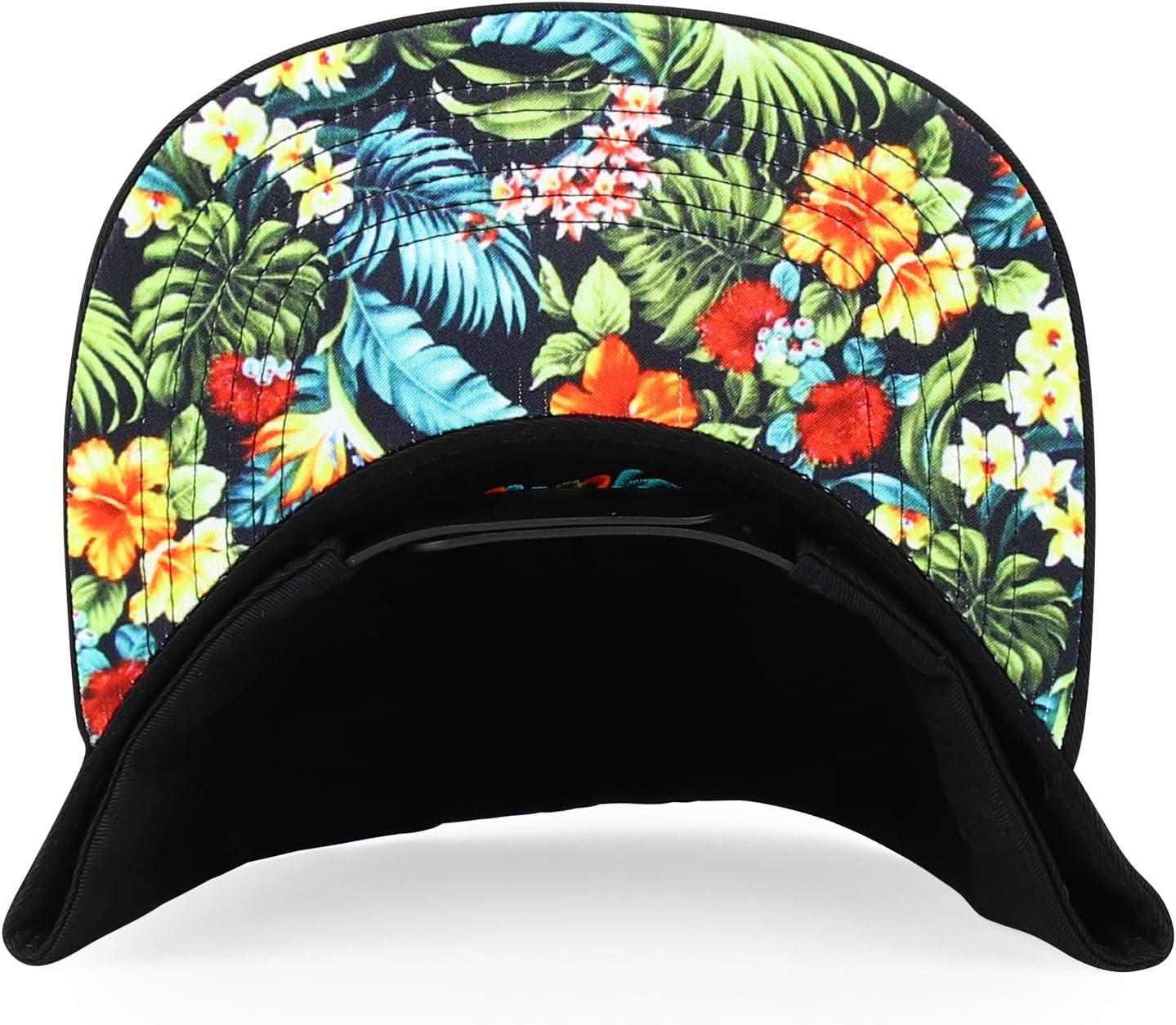 Trendy Apparel Shop Hibiscus Hawaiian Tropical Floral Aloha Embroidered Snapback Cap - Image 4