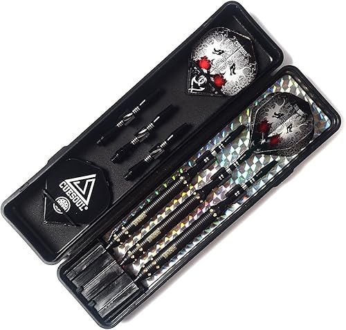 Vista 35 de CUESOUL Dragon Professioanl Dardos de punta de acero 0.88 oz/0.81 oz/0.74 oz/0.71 oz 0.74 oz-F2301
