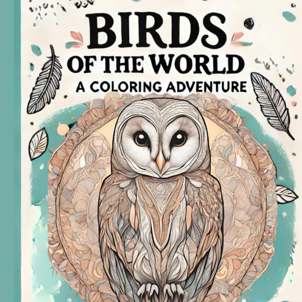 50 Birds of the World: A Coloring Adventure: Relax the Mind, Explore Your Creativity, and Discover the Beauty of Birds Through Coloring!