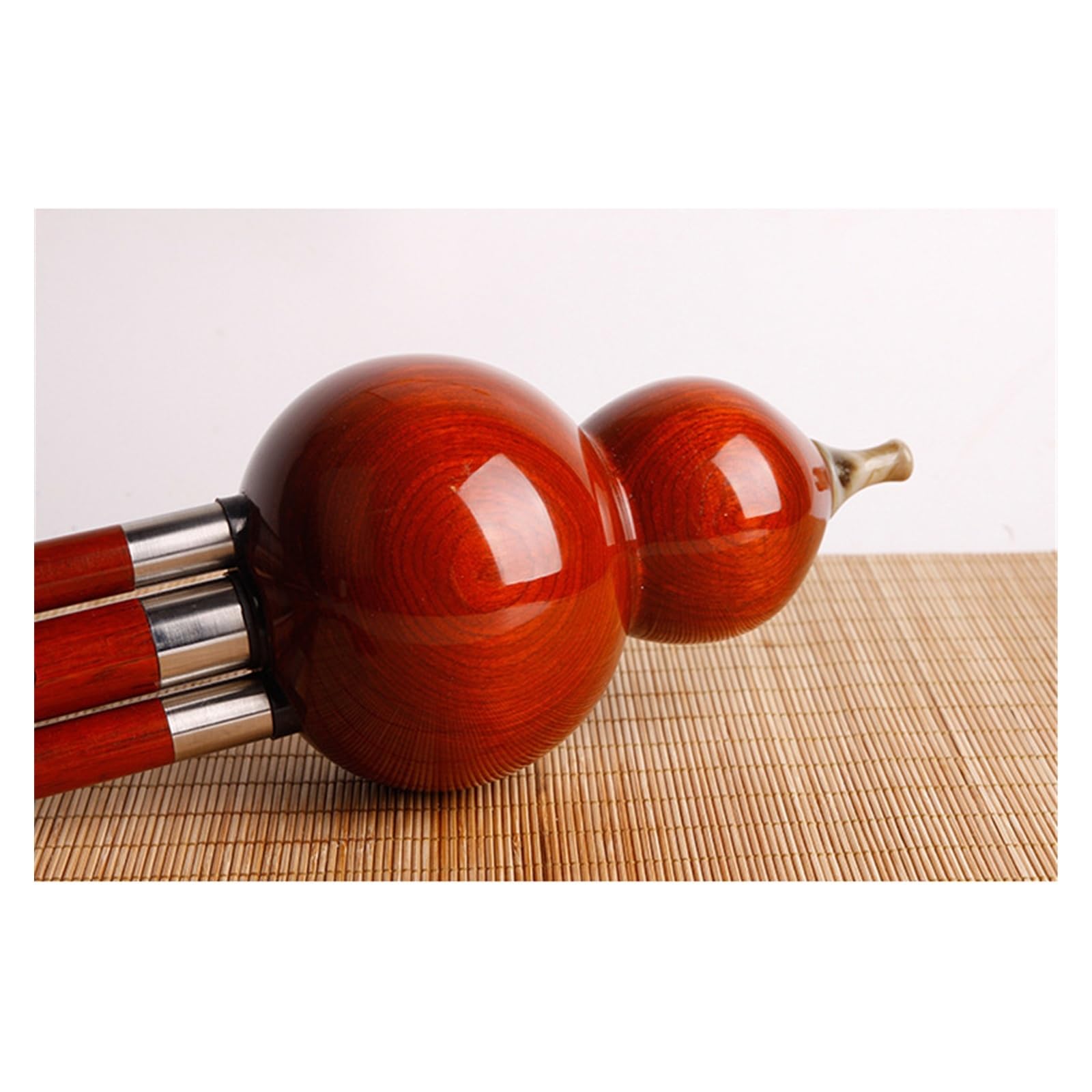 Hulusi – Instrument À Vent National Chinois, Kit De Flûte Cucurbit En Acajou Classique Exquis Avec Étui Professionnel Hulusi