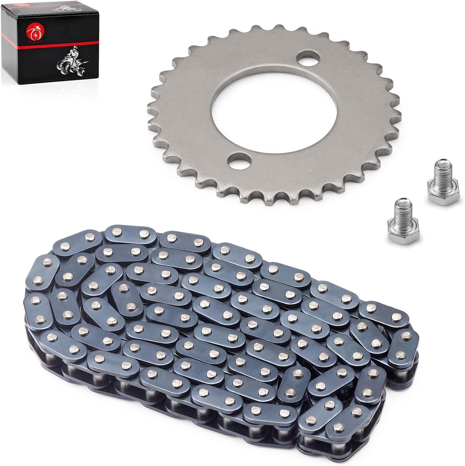 Cam Timing Chain & Sprocket for Honda ATC185 ATC200 CB100 CB125 CL100 CL125S TLR200 SL100 SL125 TL125 XL125 XL185 XL200 XR200 XR200R