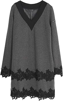 Amazon Co Jp リエンダスエルタゴルフ Rienda Suelta Golf 裏毛レース ワンピース レディース Rs グレー Sサイズ 服 ファッション小物