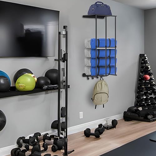 Miniatura 6 de Silla de campamento extra ancha para almacenamiento de pared para garaje, soporte de pared de metal resistente para silla de campamento con lados