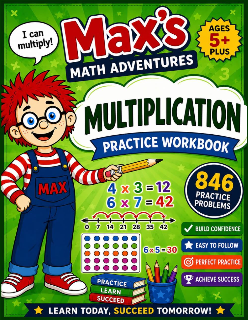Max's Math Adventures Multiplication Practice Workbook