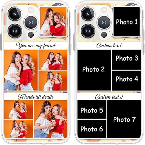 CUBICER Funda personalizada para teléfono con texto personalizado, suave, impermeable, regalos de graduación para mujeres y amigos, funda